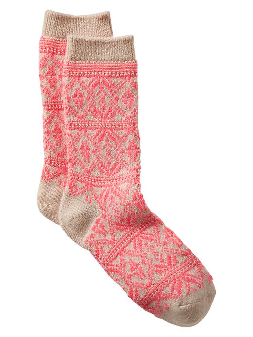 View large product image 1 of 1. Fair Isle socks