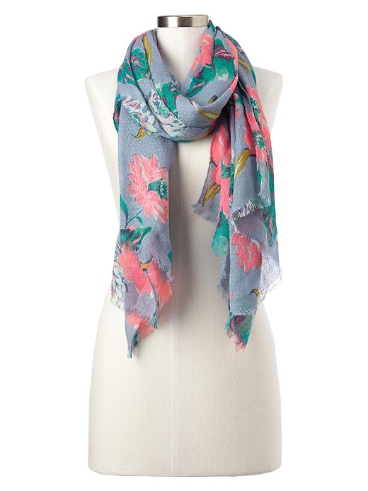 View large product image 1 of 1. Floral scarf