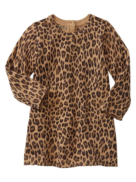 View large product image 1 of 1. Leopard sweater dress