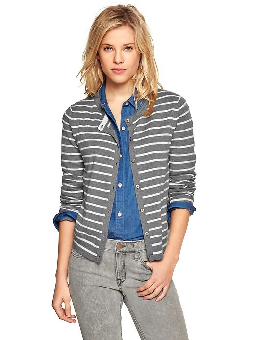 View large product image 1 of 1. Luxlight stripe cardigan