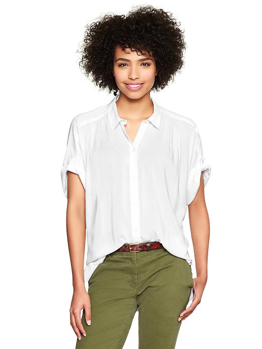 View large product image 1 of 1. Dolman button-up top