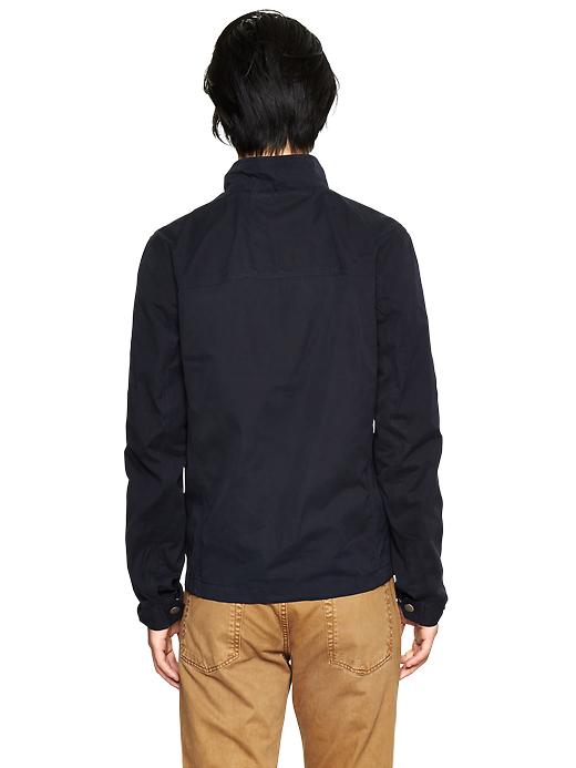 Image number 2 showing, Waxed coated short mac jacket