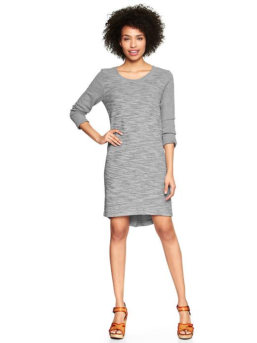 View large product image 1 of 1. Reverse terry sweatshirt dress