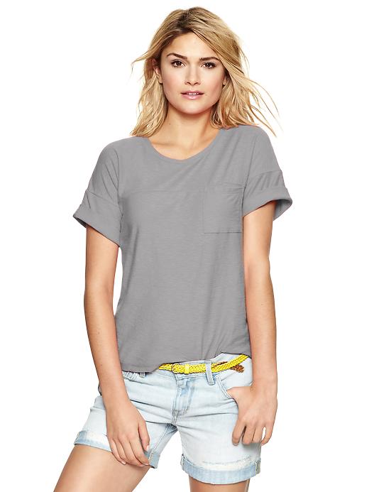 Image number 7 showing, Cuff pocket tee