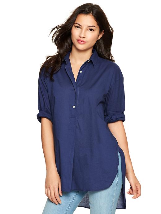 View large product image 1 of 1. Shirttail tunic
