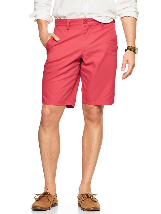 Image number 1 showing, Flat front shorts (11")