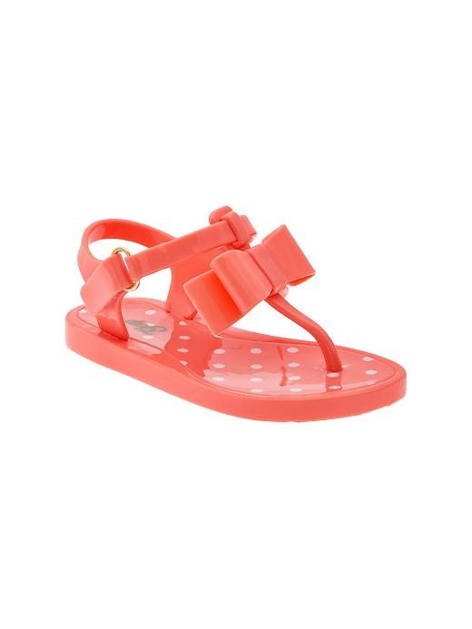 Image number 1 showing, Bow jelly sandals