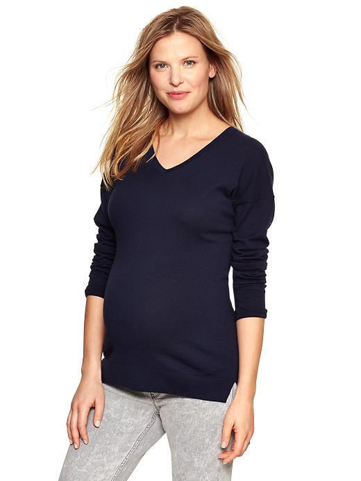 View large product image 1 of 1. V-neck pullover sweater