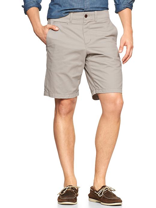Image number 9 showing, Lived-in flat front shorts (10")