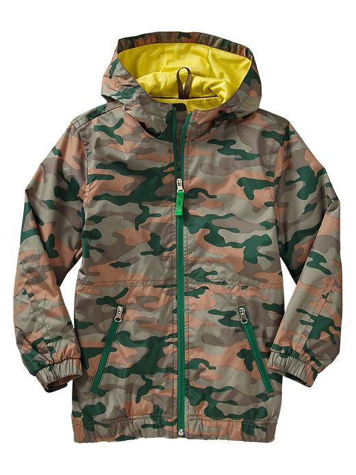 View large product image 1 of 1. Camo windbreaker