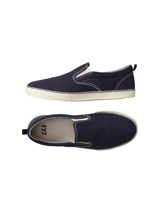 View large product image 1 of 1. Sunwashed slip-on sneakers