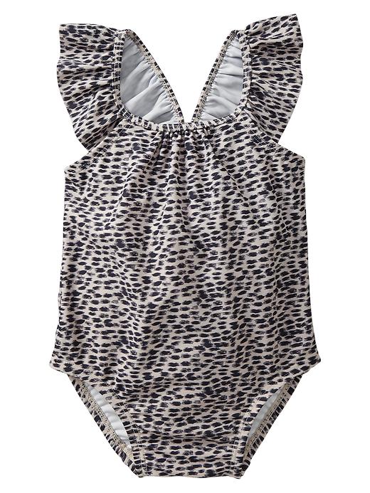 View large product image 1 of 1. Cheetah flutter one-piece