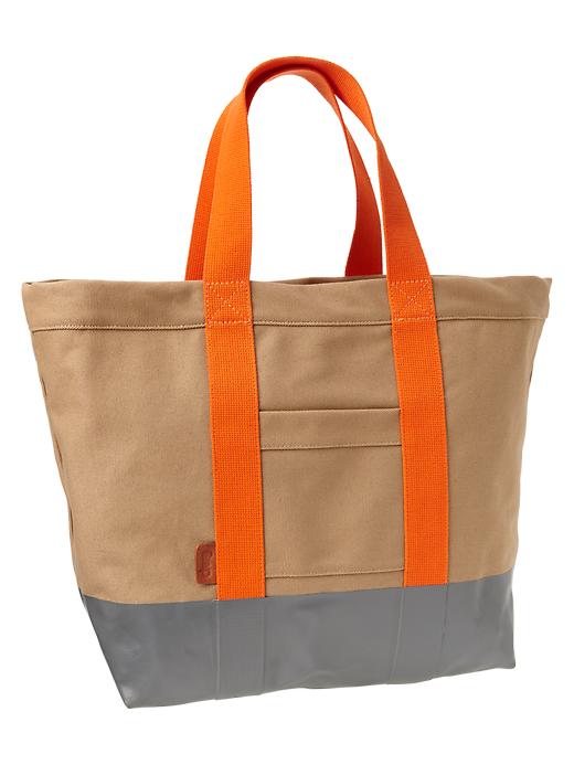 Image number 1 showing, Coated canvas tote