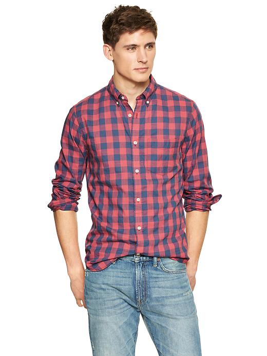 Image number 1 showing, Checkered plaid shirt
