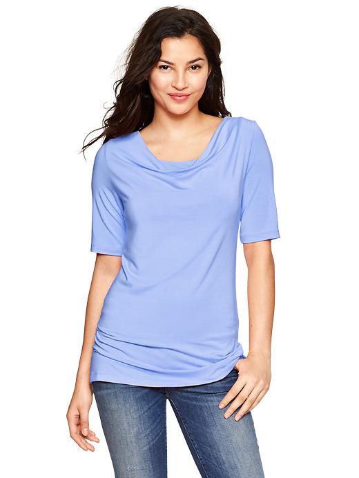 View large product image 1 of 1. Cowlneck nursing top