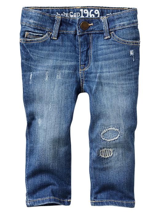 Image number 1 showing, Rip & repair skinny jeans