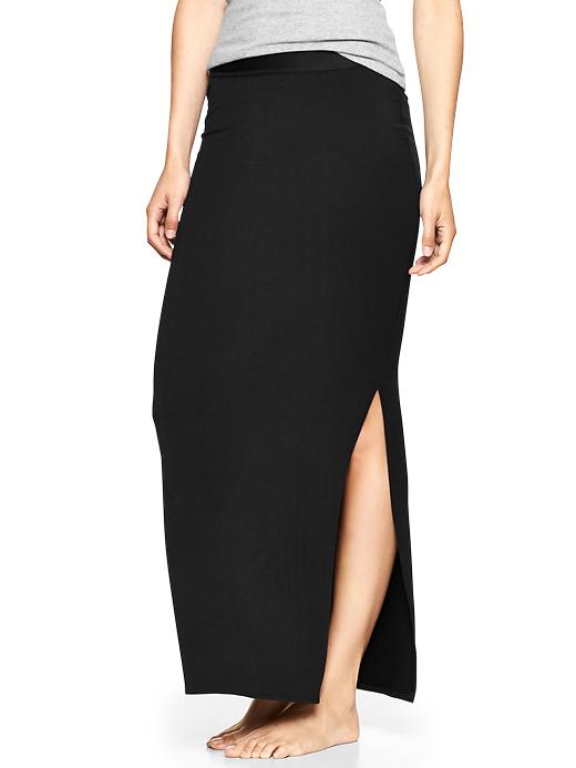 View large product image 1 of 1. Pure Body slit maxi skirt