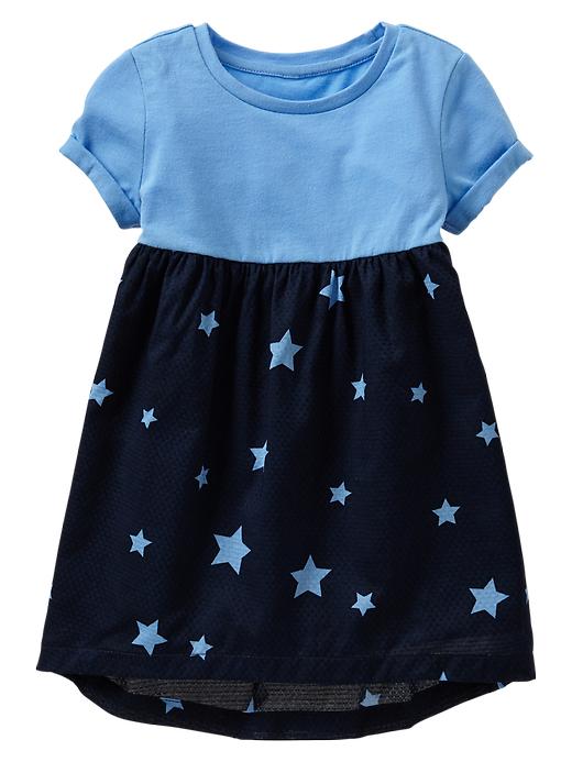 View large product image 1 of 1. Star print T-shirt dress