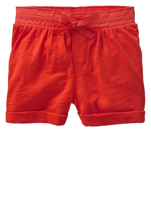 View large product image 1 of 1. Contrast-band shorts