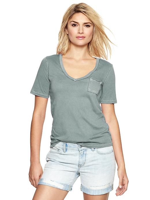 Image number 6 showing, Faded V-neck tee
