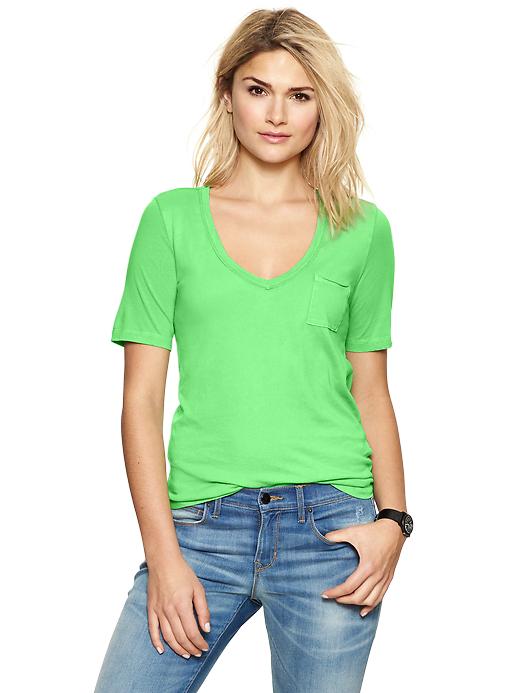 Image number 10 showing, Faded V-neck tee
