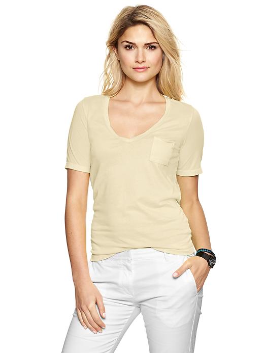 Image number 4 showing, Faded V-neck tee