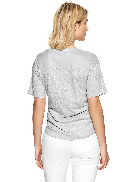 Image number 2 showing, Woven-back tee