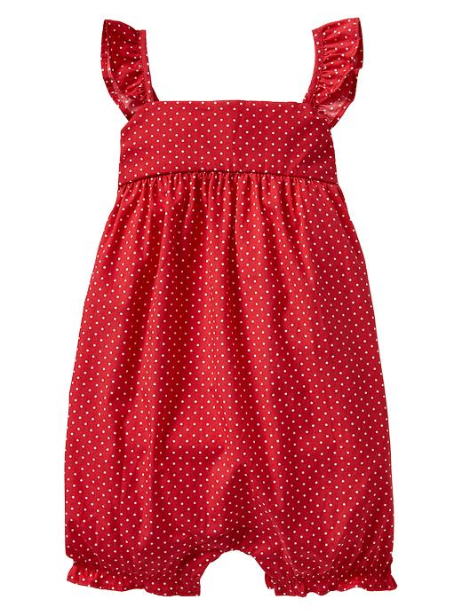 Image number 1 showing, Dot ruffle one-piece