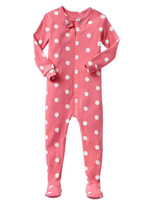 View large product image 1 of 1. Dot footed sleep one-piece