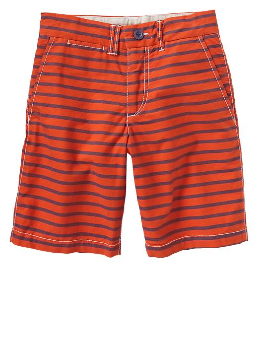 Image number 5 showing, Stripe oxford flat front shorts