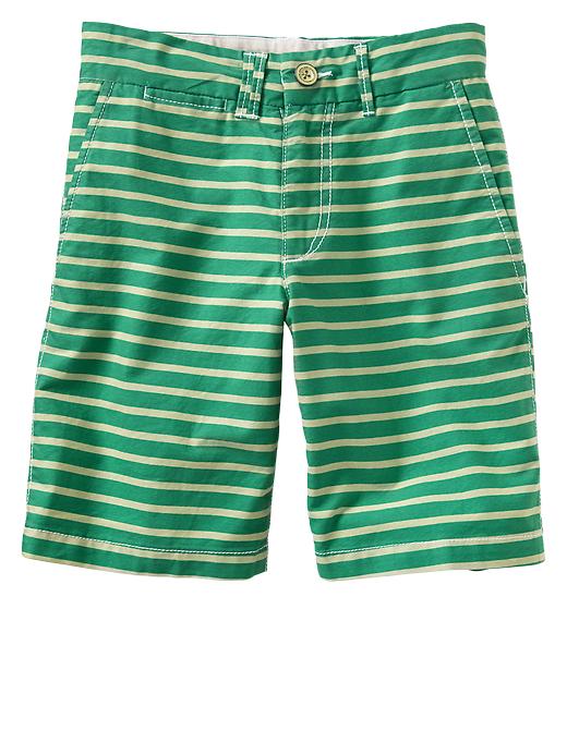 Image number 4 showing, Stripe oxford flat front shorts
