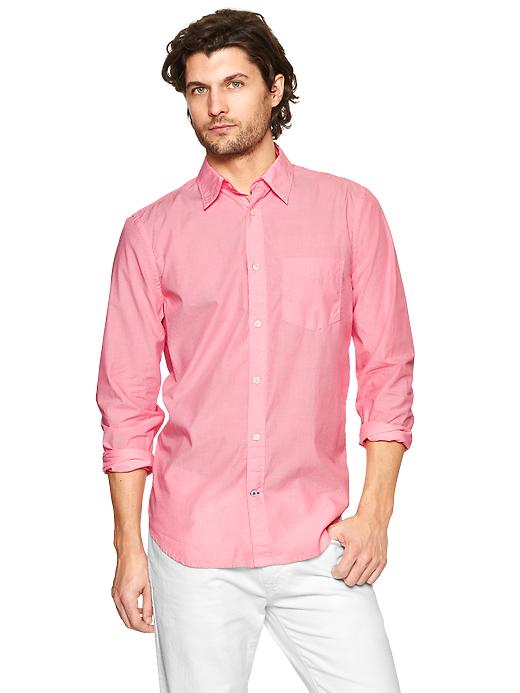 Image number 7 showing, Lived-in wash solid shirt