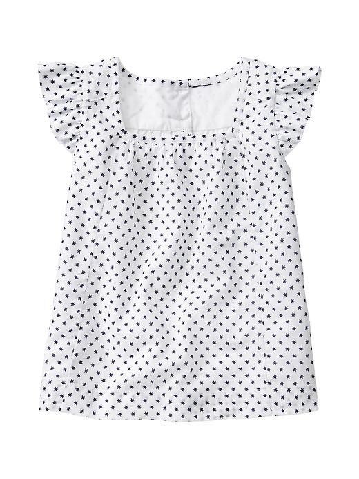 View large product image 1 of 1. Starry flutter top
