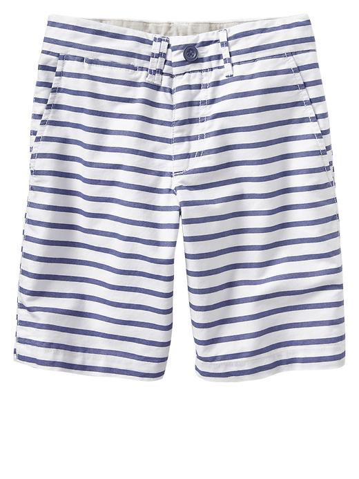 Image number 6 showing, Stripe oxford flat front shorts
