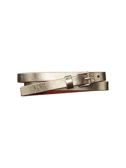 View large product image 1 of 1. Skinny leather belt