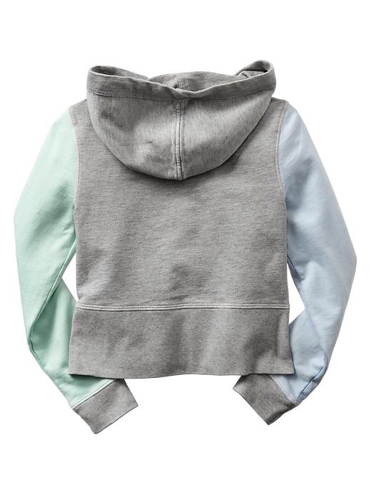 Image number 2 showing, Shrunken colorblock zip hoodie