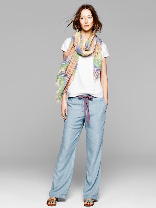 Image number 2 showing, Tencel&#174 chambray pants