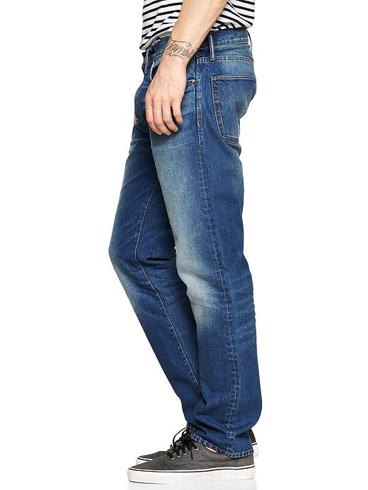 Image number 3 showing, 1969 standard taper fit jeans (medium indigo wash)