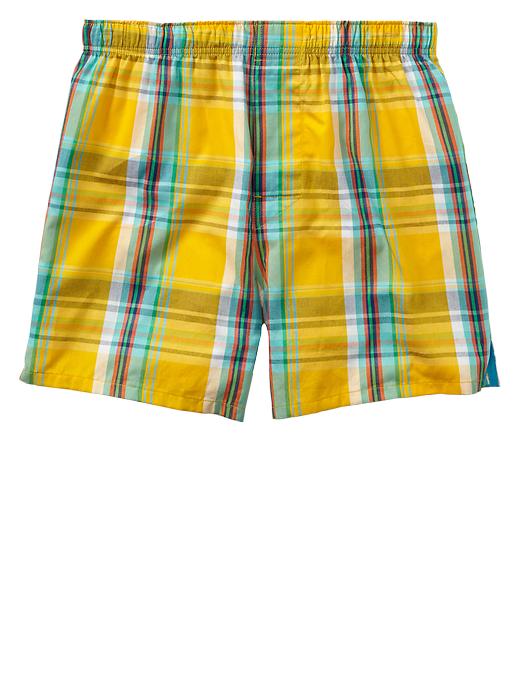 View large product image 1 of 1. Plaid boxers
