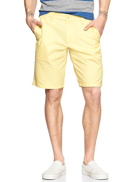Image number 3 showing, Flat front shorts (11")