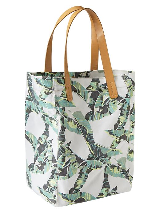 View large product image 1 of 1. Printed canvas tote