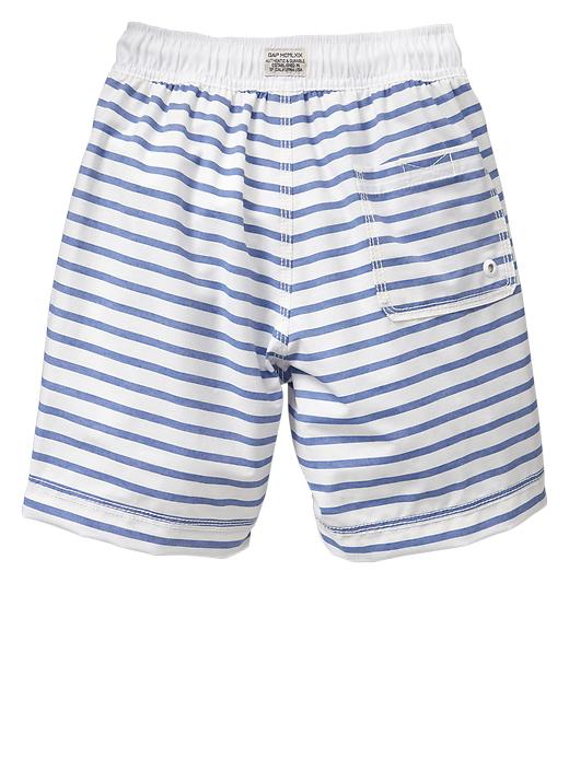 Image number 2 showing, Fine stripe swim trunks