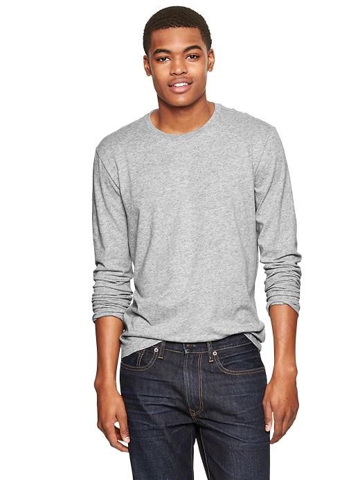 Image number 4 showing, Essential long-sleeve crewneck t-shirt