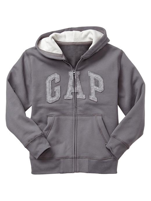 View large product image 1 of 1. Arch logo zip hoodie