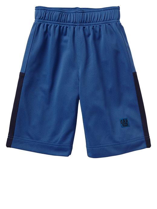 View large product image 1 of 1. Contrast mesh shorts