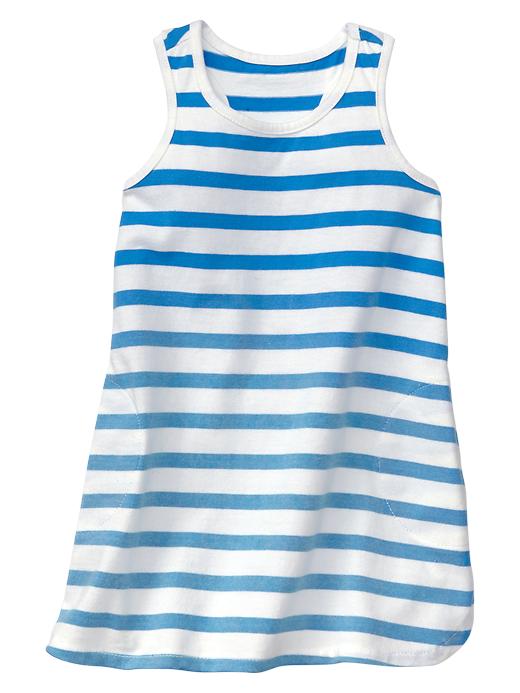 View large product image 1 of 1. Ombre stripe racerback dress