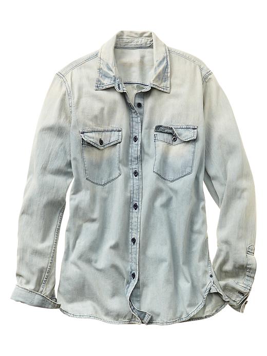 Image number 2 showing, 1969 faded denim boyfriend shirt