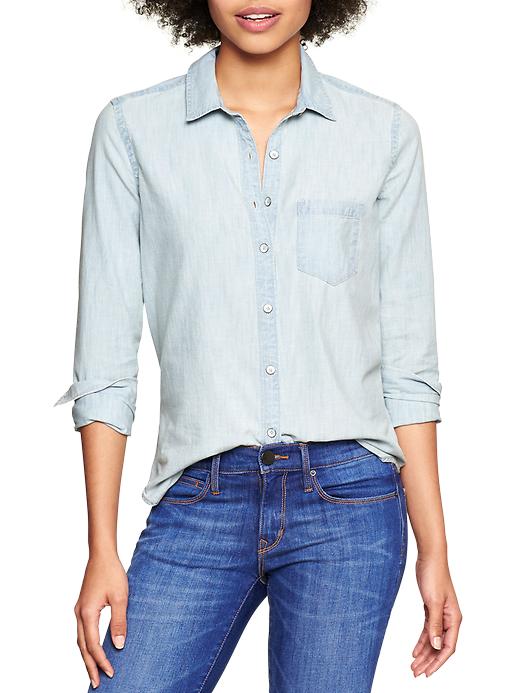 Image number 3 showing, 1969 chambray shirt