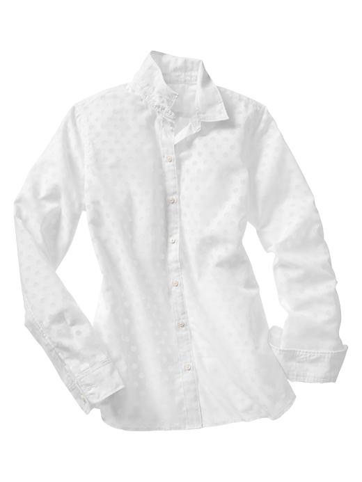 Image number 2 showing, Fitted boyfriend burnout dot shirt