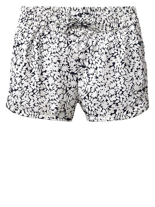 View large product image 1 of 1. Tropical varsity shorts